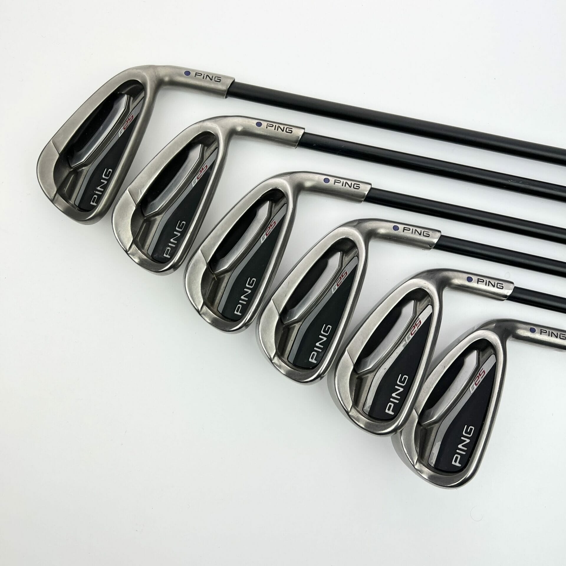 Ping G25 Irons / 6-UW / TFC189 Senior Flex / Purple Dot